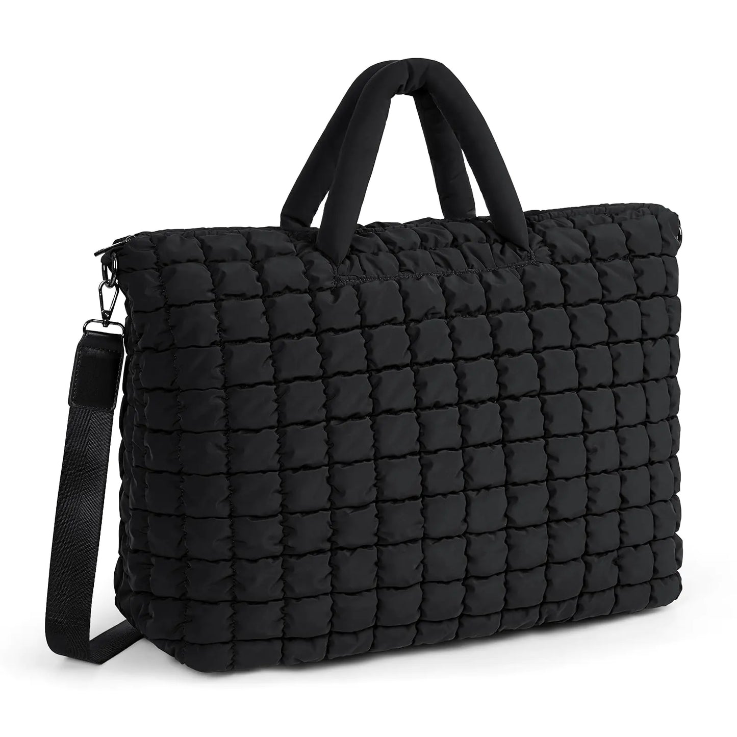 Quilted Duffle Bag for Travel Large Puffer Duffel Weekender Bags Soft Gym Tote Big Puffy Carry on Luggage Overnight Women