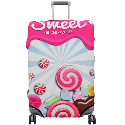 TAPE FIVE Washable Travel Luggage Cover Thickened Luggage Cover 18/24/28/32 Inch Suitcase Spandex Protective Cover (XL(29"-32" luggage) Sweet)