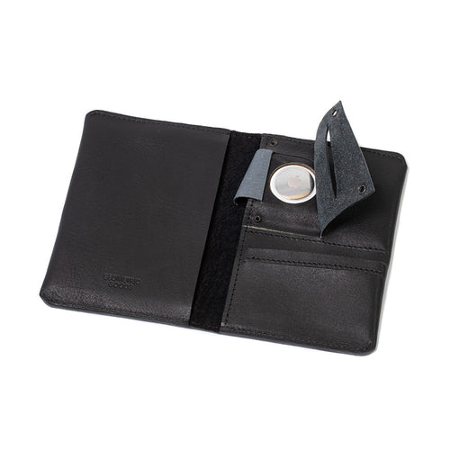 Leather AirTag Passport Holder