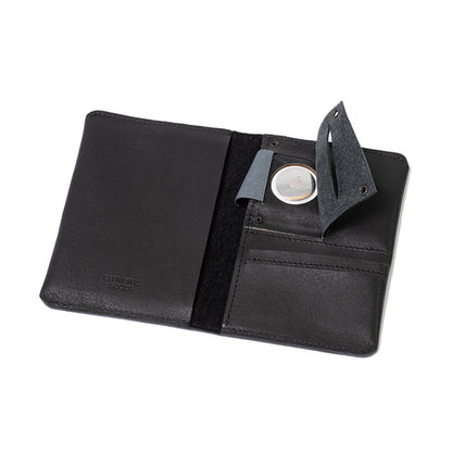 Leather AirTag Passport Holder