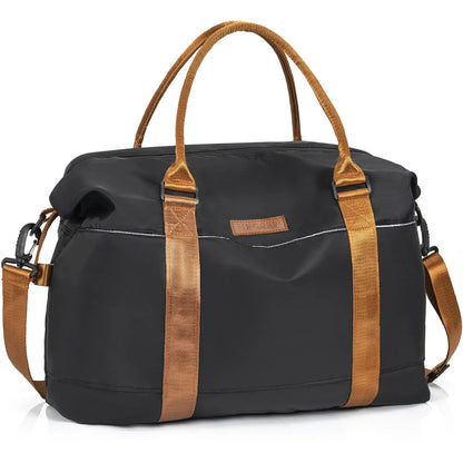 Travel Duffle Bag Waterproof Gym Bag for Women Lightweight Weekender Bag Carry On Tote Bags Overnight Bag with Luggage Sleeve & Dry Wet Pocket Hospital Bag for Labor and Delivery