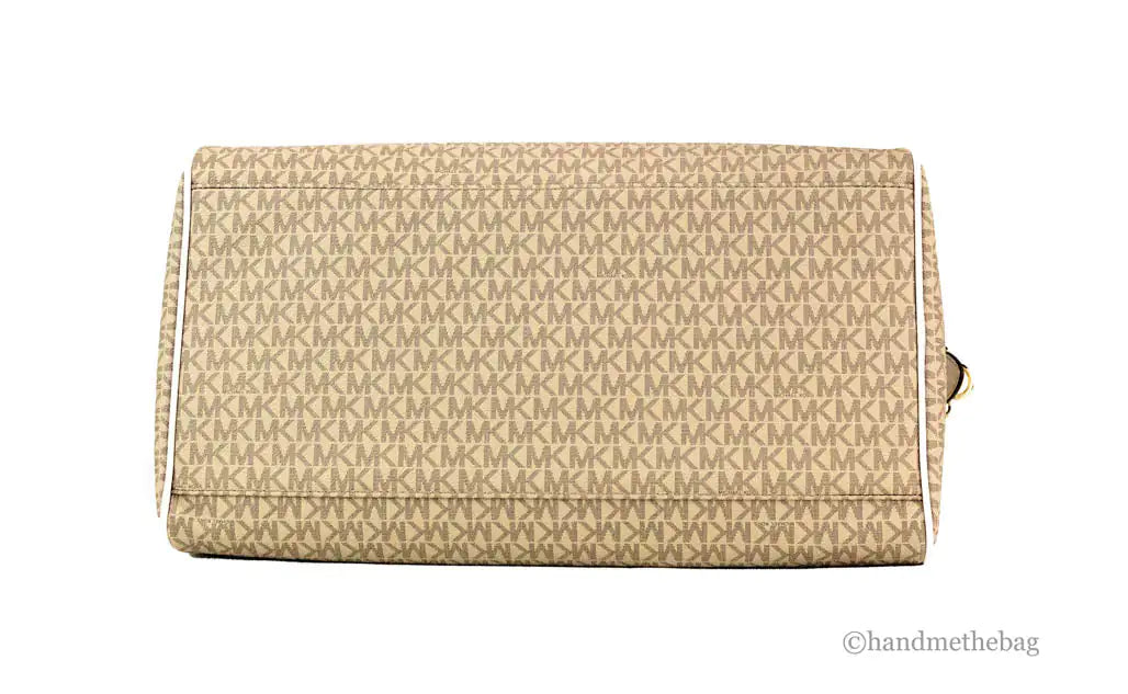 Michael Kors Travel Large Light Cream Patches Weekender Duffle