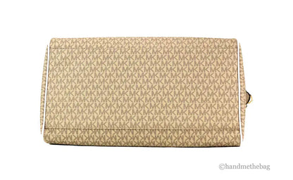 Michael Kors Travel Large Light Cream Patches Weekender Duffle