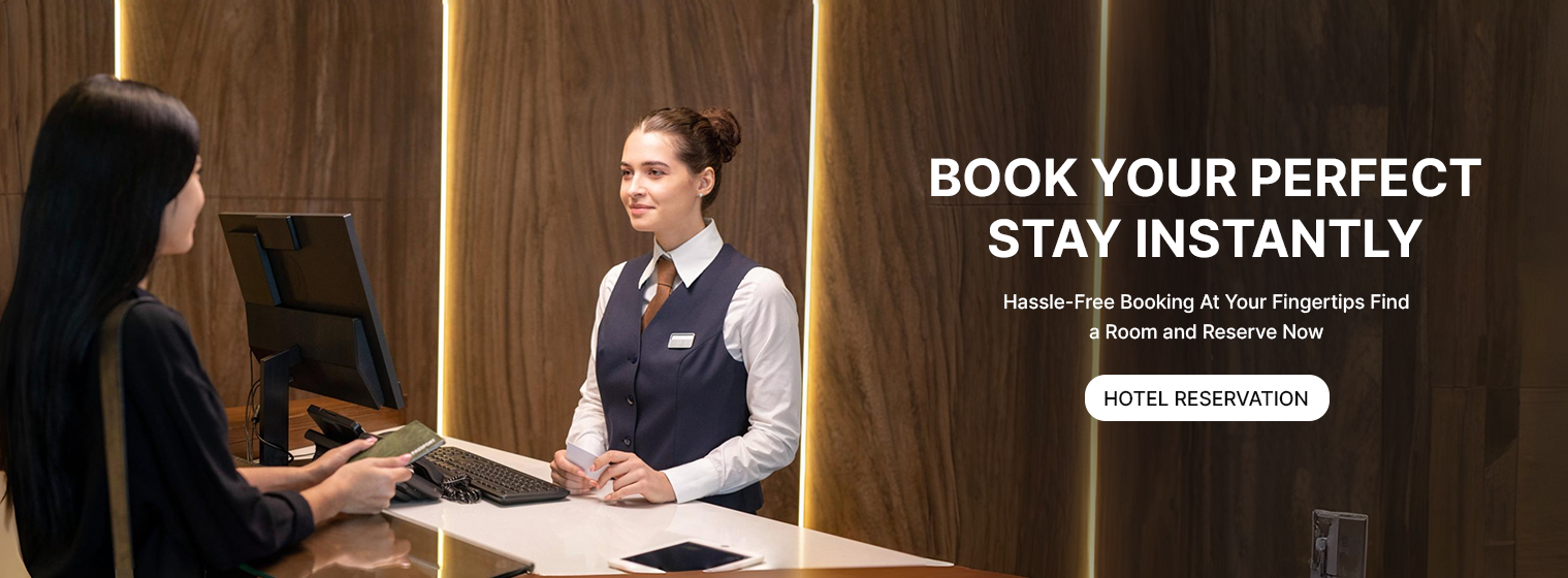 Explore Hilton's portfolio of hotels and distinct brands across the globe. Book directly for the best rates

Marriott Hotels & Resorts is Marriott International's brand of full-service hotels and resorts based in Bethesda, Maryland. As of June 30, 2020, there were 582 hotels and resorts with 205,053 rooms operating under the brand, in addition to 160 hotels with 47,765 rooms planned for development.
Hotel receptionist assisting a guest with booking a room, promotional text for hotel reservation service.