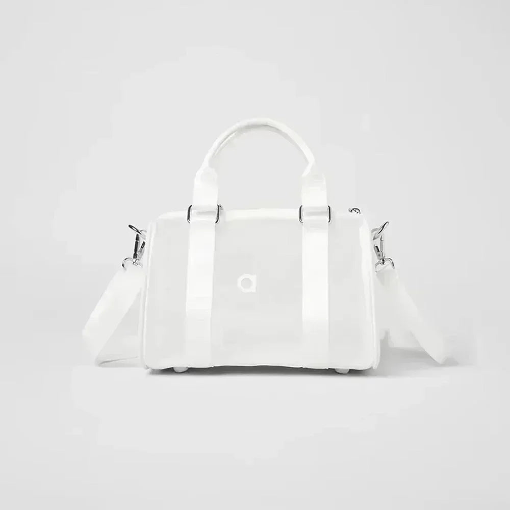 AL Duffle Yoga Transparent Mesh Fitness Bag  Training Shoulder Crossbody Sport Bags For Women Fitness Travel Gym Bags