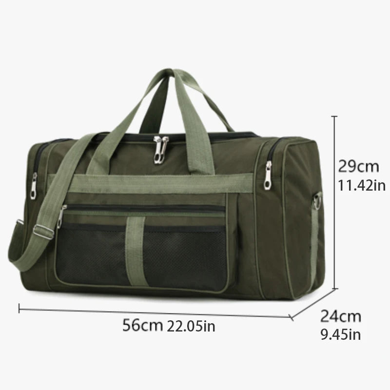 1 large capacity luggage storage bag, portable travel handbag, shoulder or crossbody, fitness bag