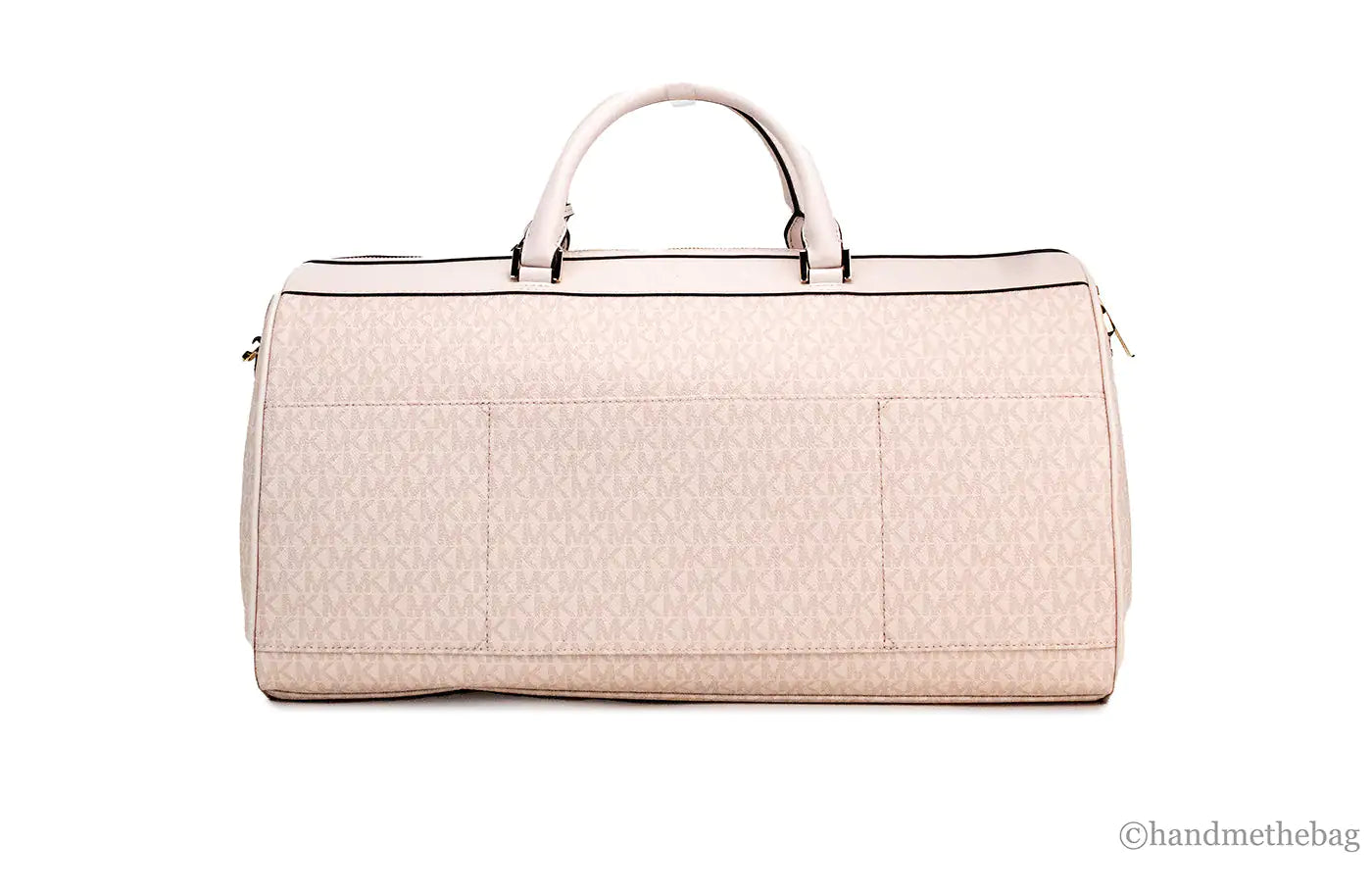 Michael Kors Travel Dark Powder Blush Top Zip Duffle Bag