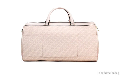 Michael Kors Travel Dark Powder Blush Top Zip Duffle Bag