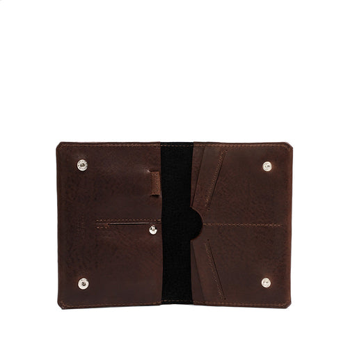 Leather AirTag Passport Holder