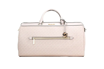 Michael Kors Travel Dark Powder Blush Top Zip Duffle Bag