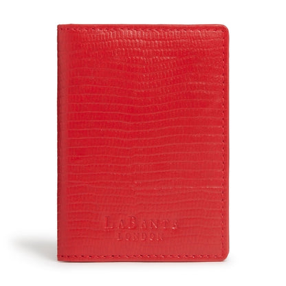 Nutcombe Red Passport Holder & Credit Card holder Gift Box