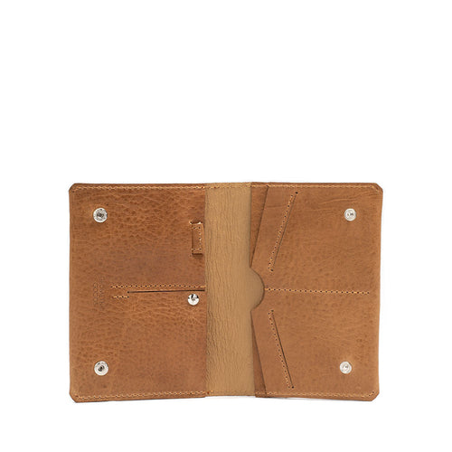 Leather AirTag Passport Holder