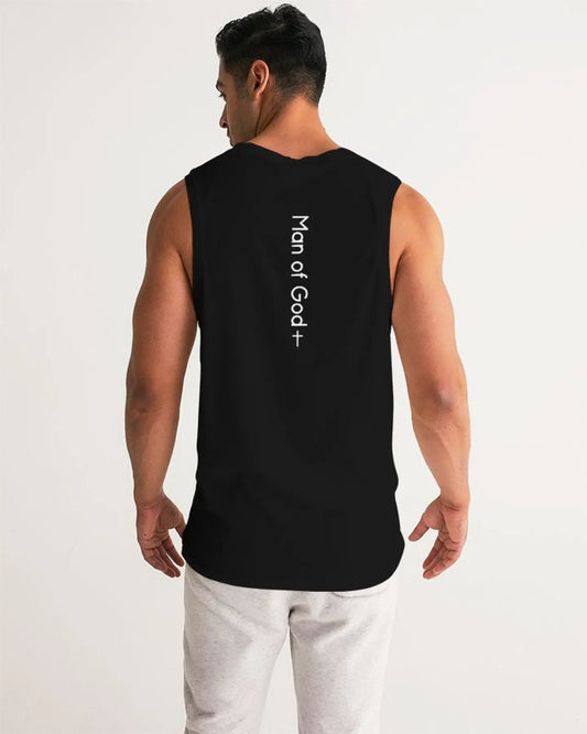 Mens Tank Top - Man of God Sports Top Grey Coco