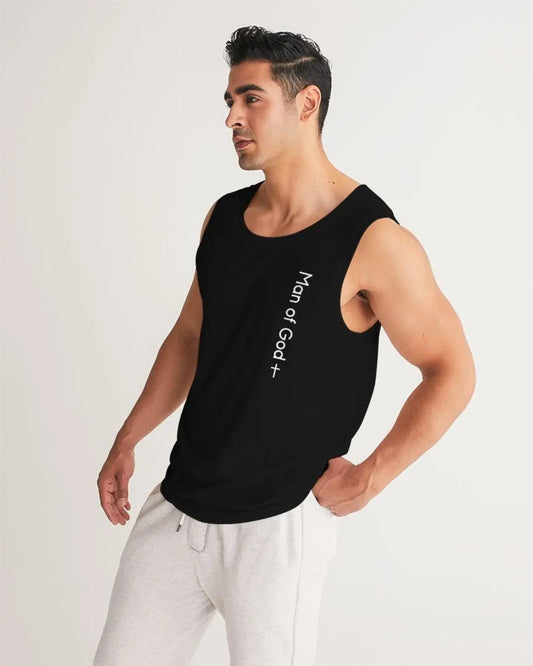 Mens Tank Top - Man of God Sports Top Grey Coco