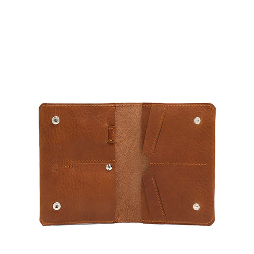 Leather AirTag Passport Holder