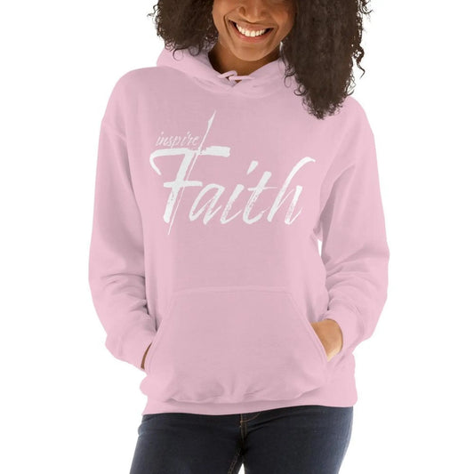 Womens Hoodie - Pullover Hooded Sweatshirt - Graphic/inspire Faith Grey Coco
